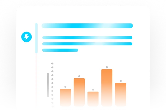 Napkin turning pasted data into a stacked bar chart.
