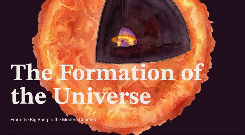 Lecture slide on the formation of the universe